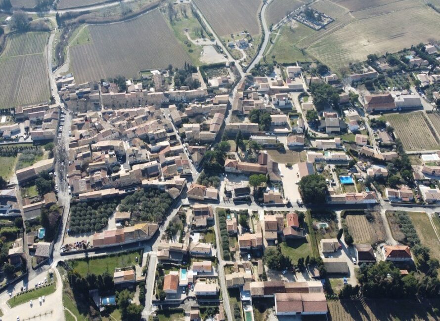 vue aérienne du village