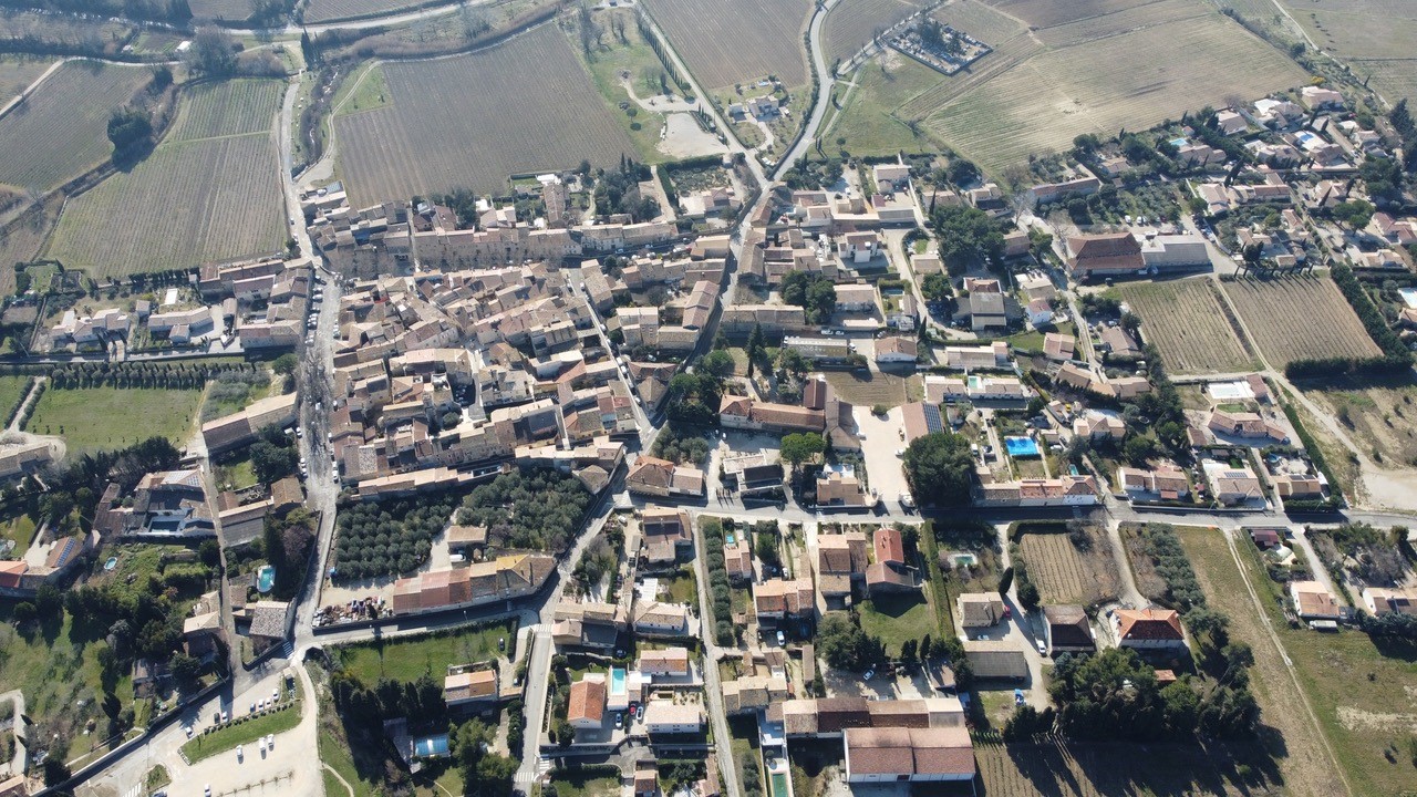 vue aérienne du village